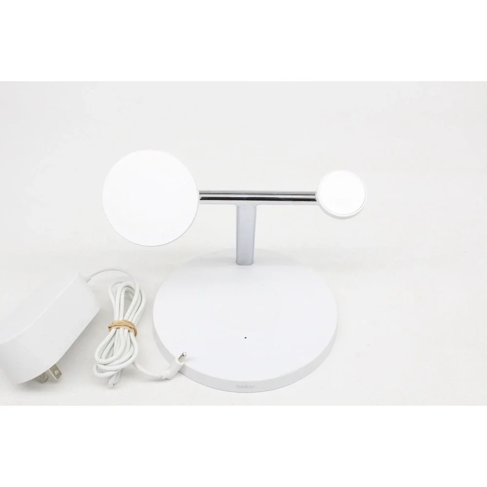 Belkin BOOSTCHARGE PRO 3‎ in 1 Wireless Charger with MagSafe - White - WIZ017